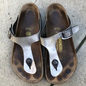 Birkenstock Papillo silver sandals 36